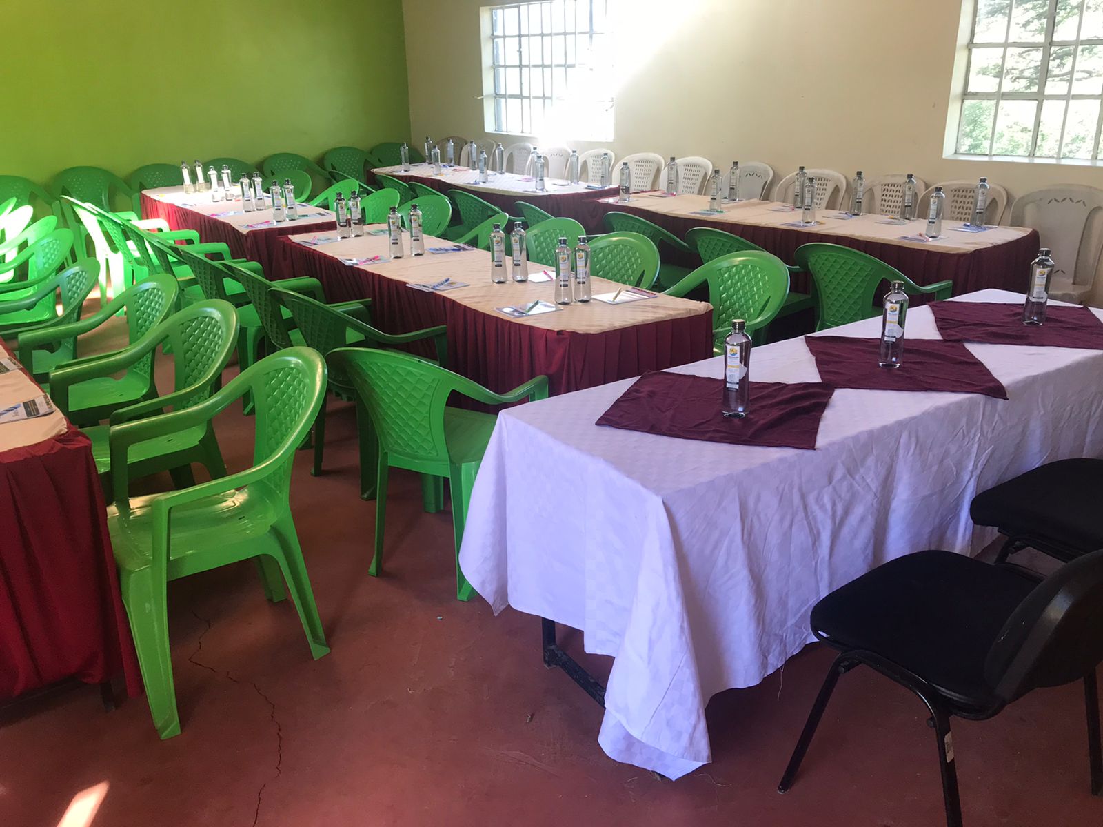 Event hall setup at Sidai Resort